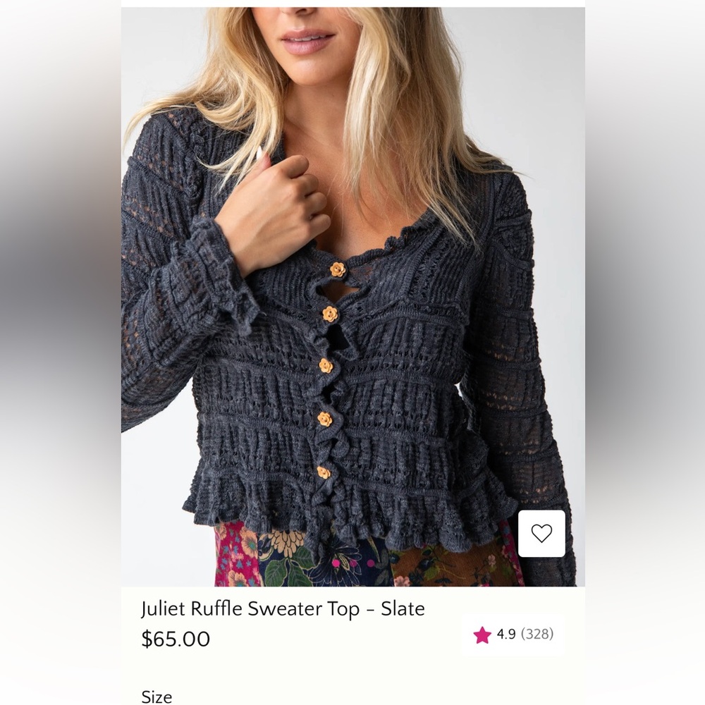 NATURAL LIFE Charcoal Cardigan with Wooden Buttons